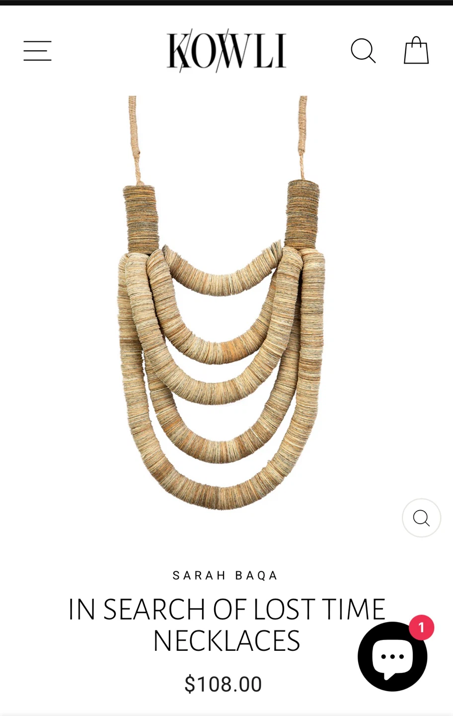 Handmade papercut Statement Necklace - photo 4