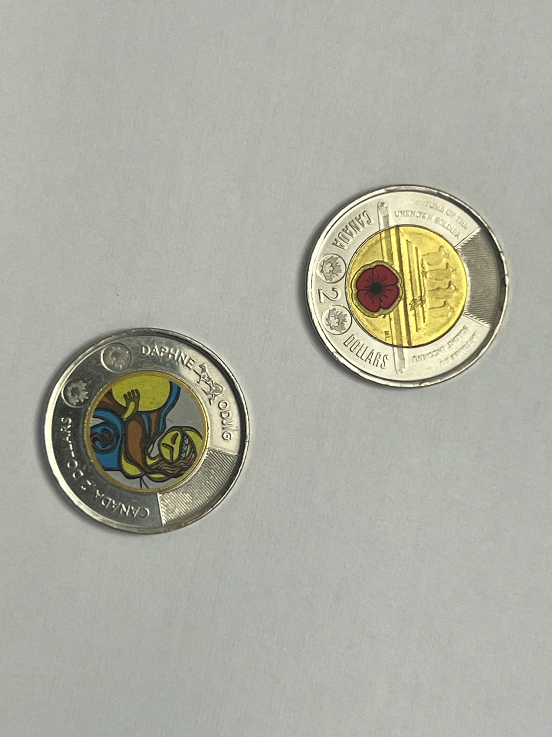 Daphne Odjig & Tomb of the Unknown Soldier coins