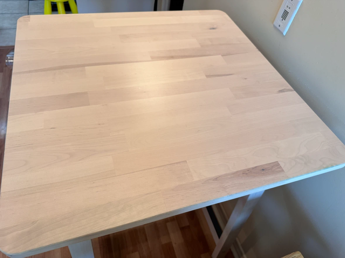 IKEA Light Wood Bar Table with 2 stools - photo 2