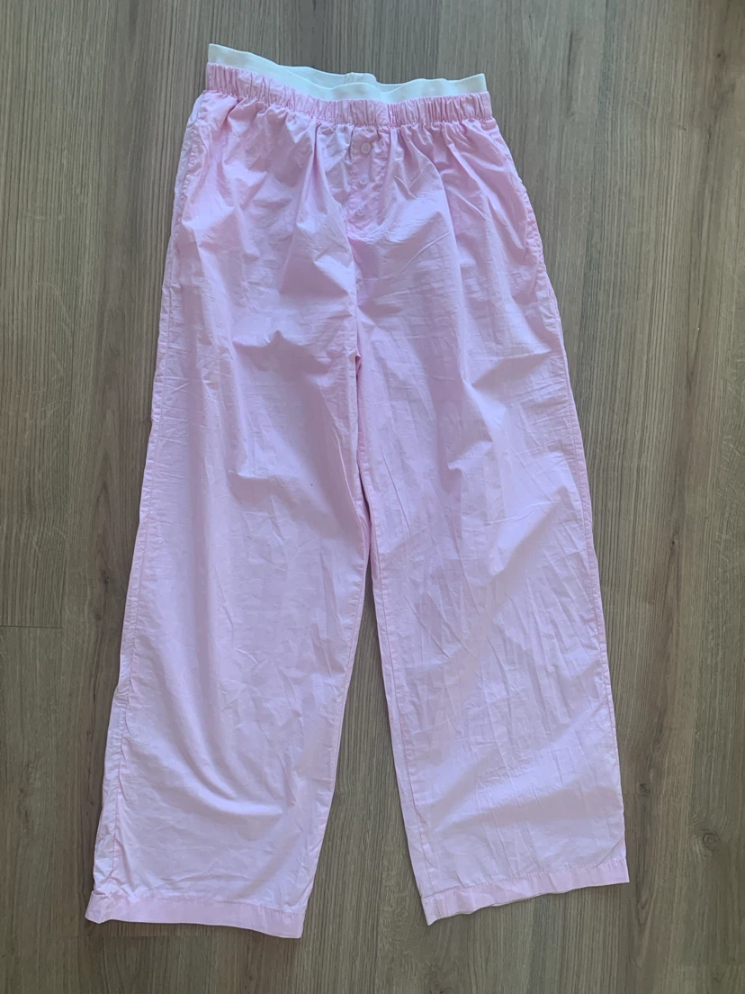 Pink wide leg pants 100% cotton - photo 2