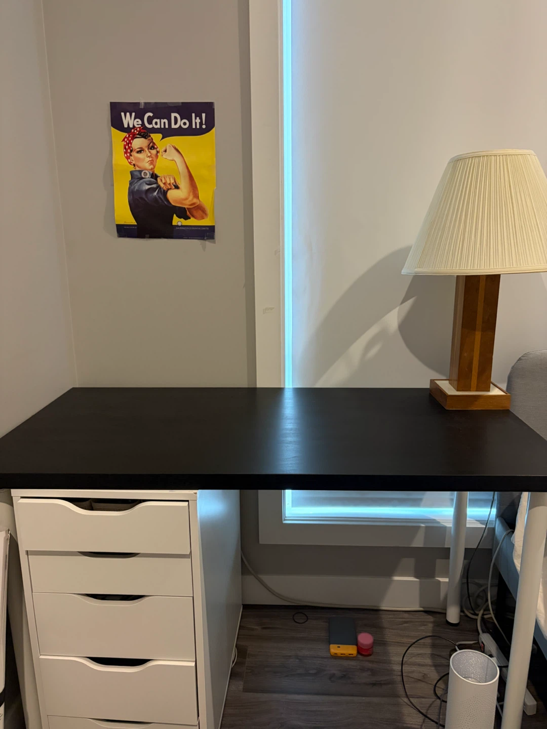 Black IKEA Desk
