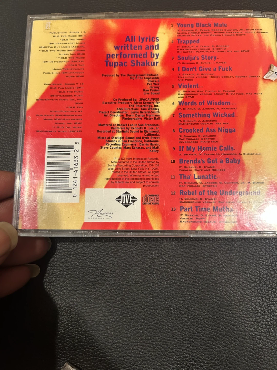 2Pac - 2Pacalypse Now CD - photo 4