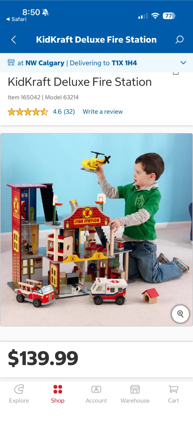 Brand NEW KidKraft Deluxe Fire station Set