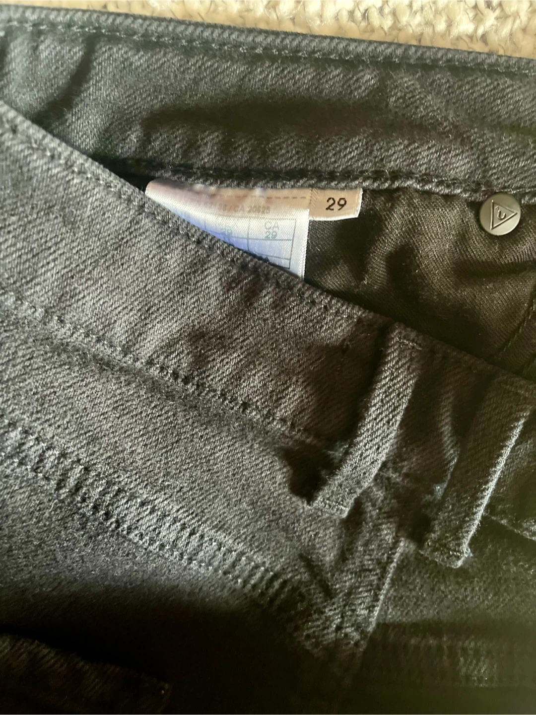 GUESS Black Denim Cutoff shorts - photo 4