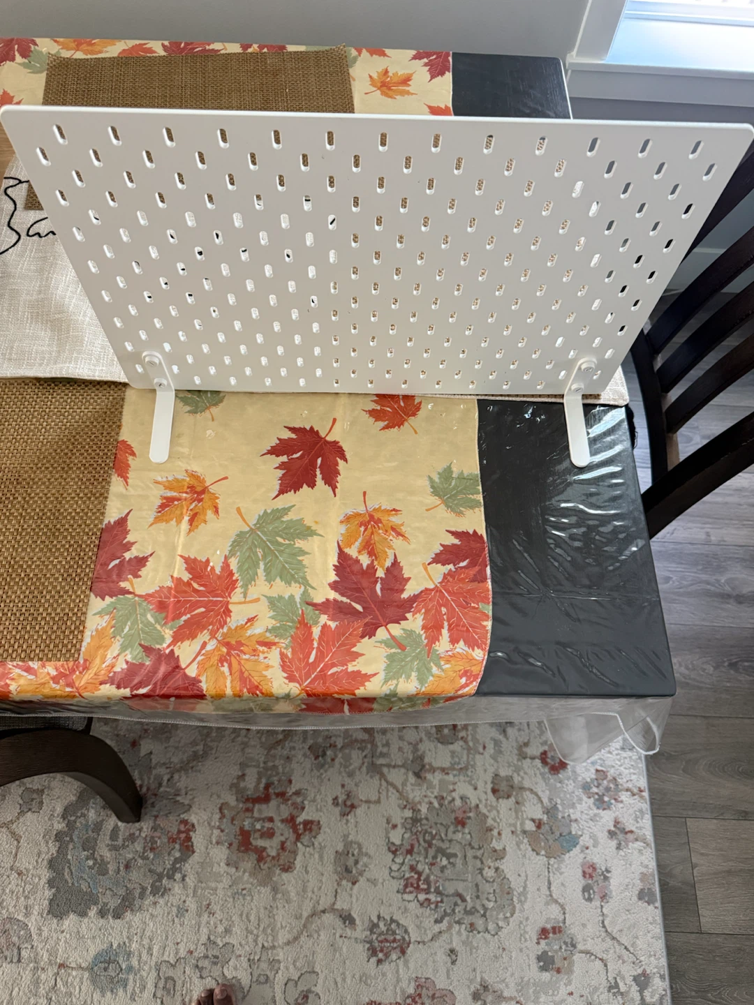 IKEA White Pegboard Organizer with Stand - Urgent Sale! - photo 2