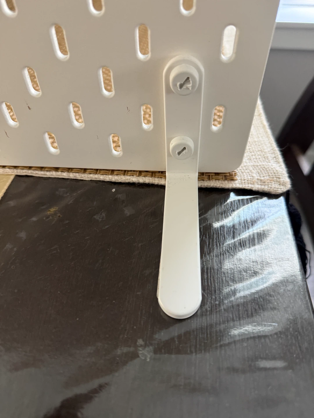 IKEA White Pegboard Organizer with Stand - Urgent Sale! - photo 3