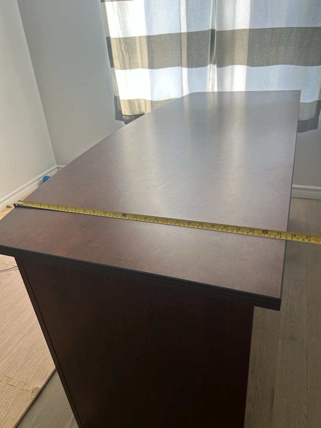 Dark Wood Executive Desk - photo 2