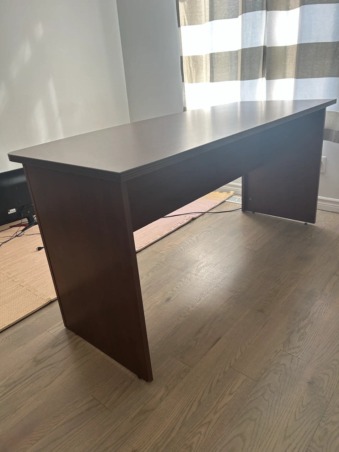Dark Wood Executive Desk - photo 3