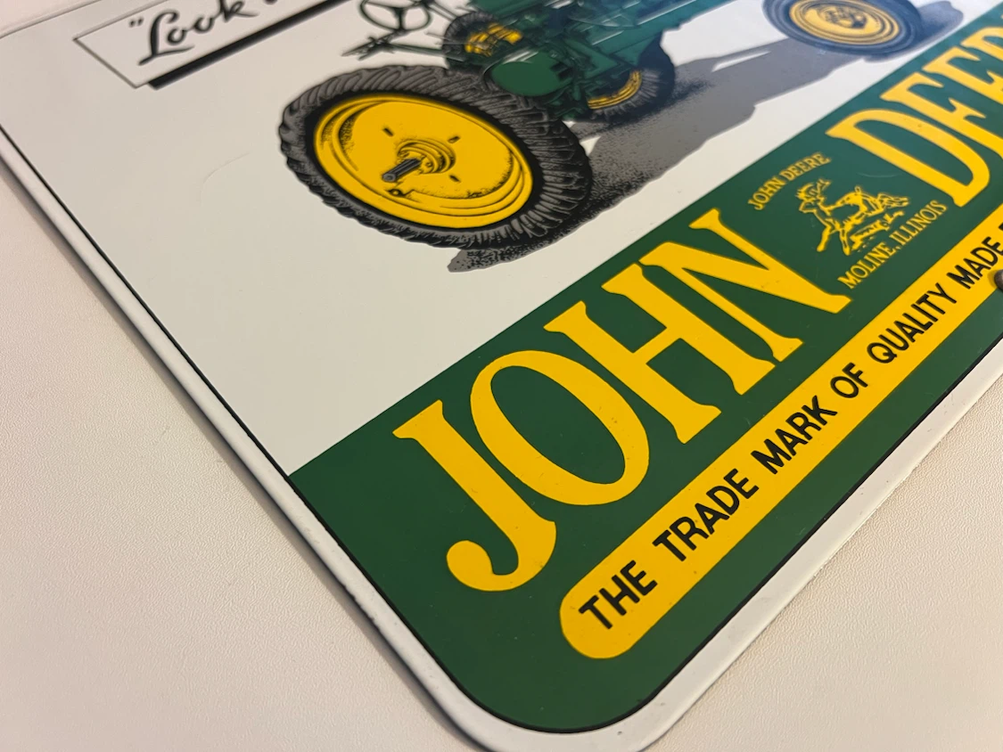 John Deere Metal Sign - photo 2