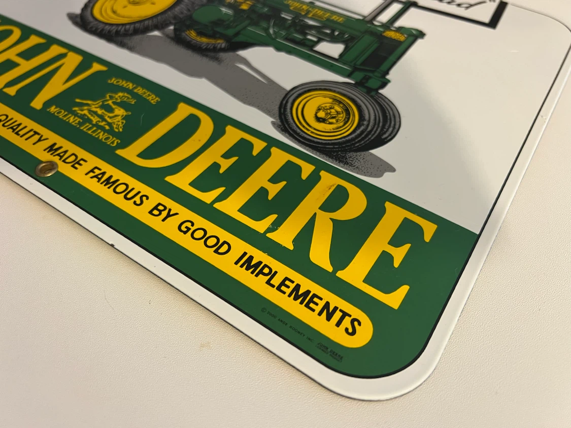 John Deere Metal Sign - photo 3