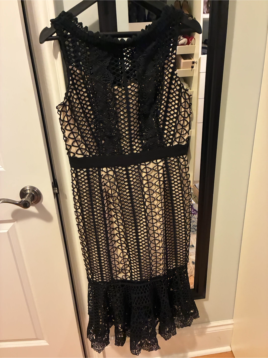 Black Lace Sheath Dress