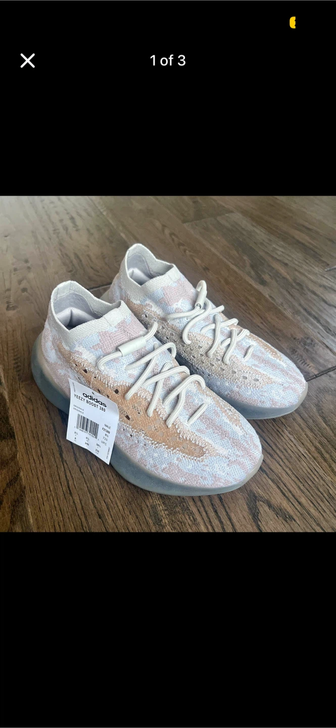 Adidas Yeezy 380 size 6 (NEW) w receipt