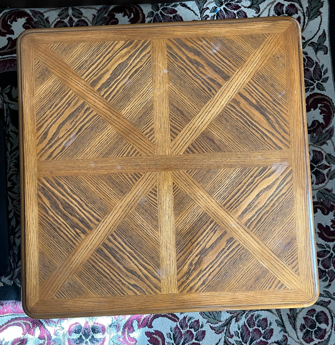 Large Wooden End Table