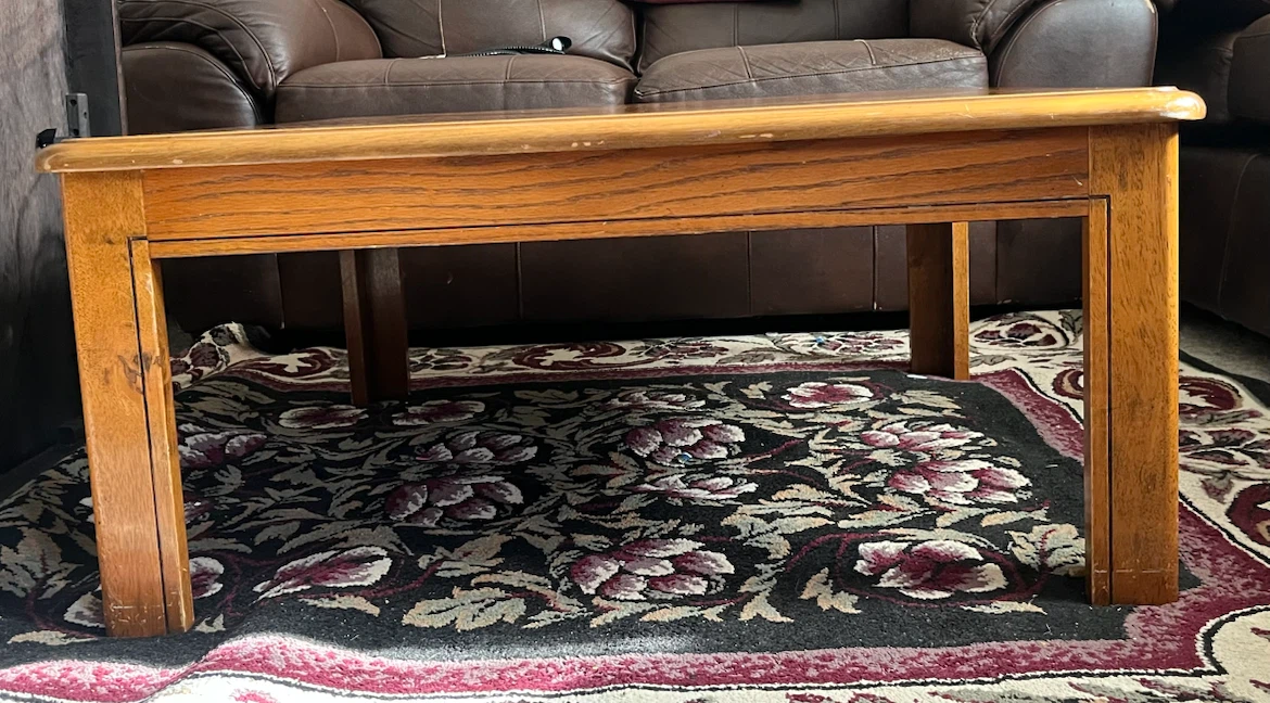 Large Wooden End Table - photo 2