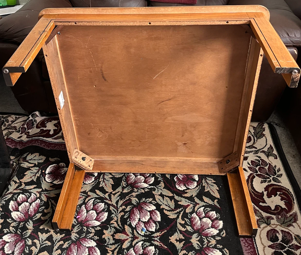 Large Wooden End Table - photo 3