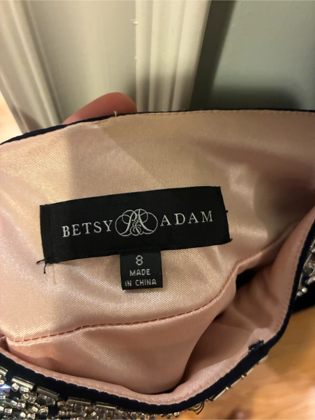 Betsy & Adam Beaded Embellished Evening Gown - photo 2