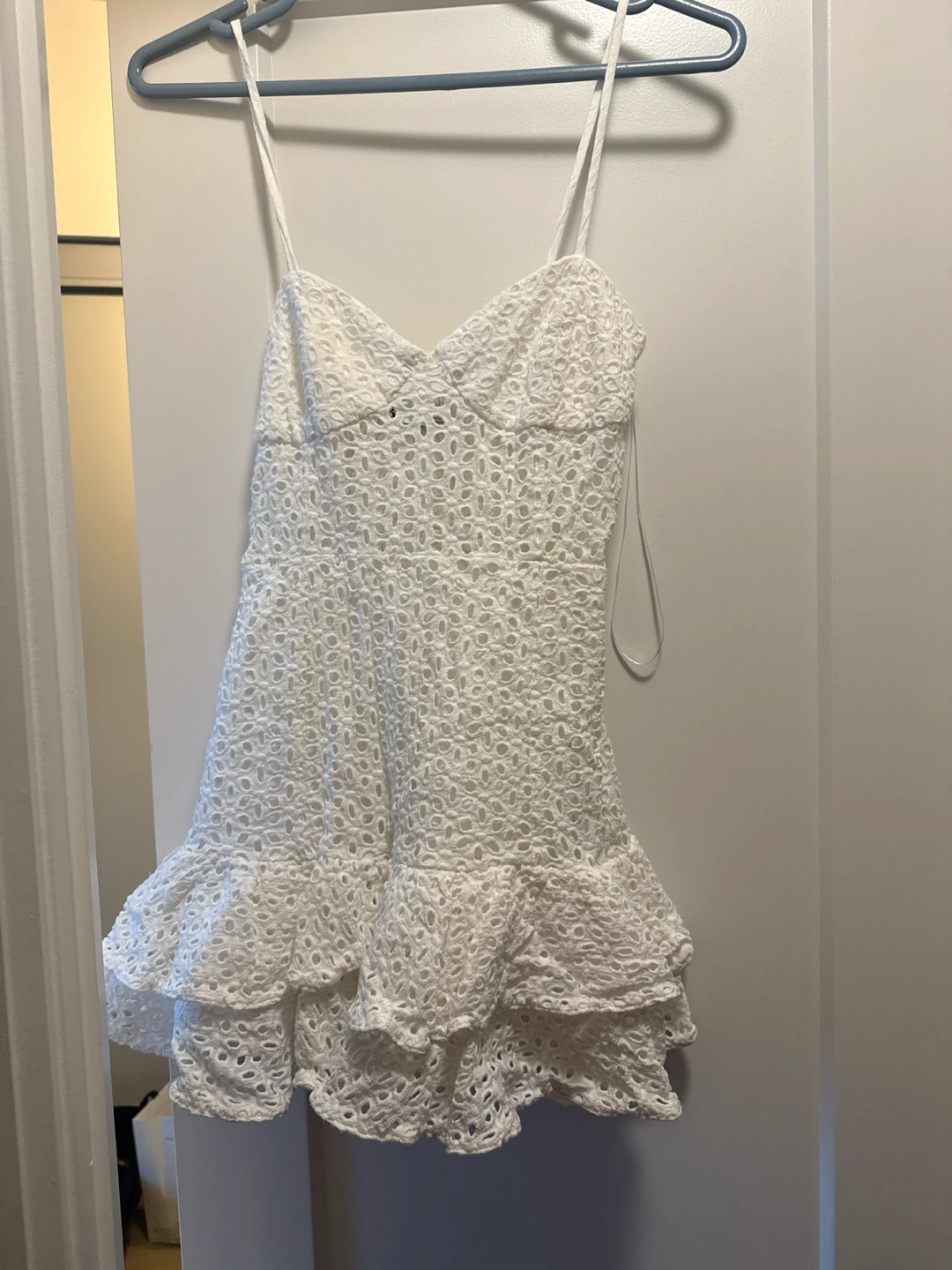 White mini dress