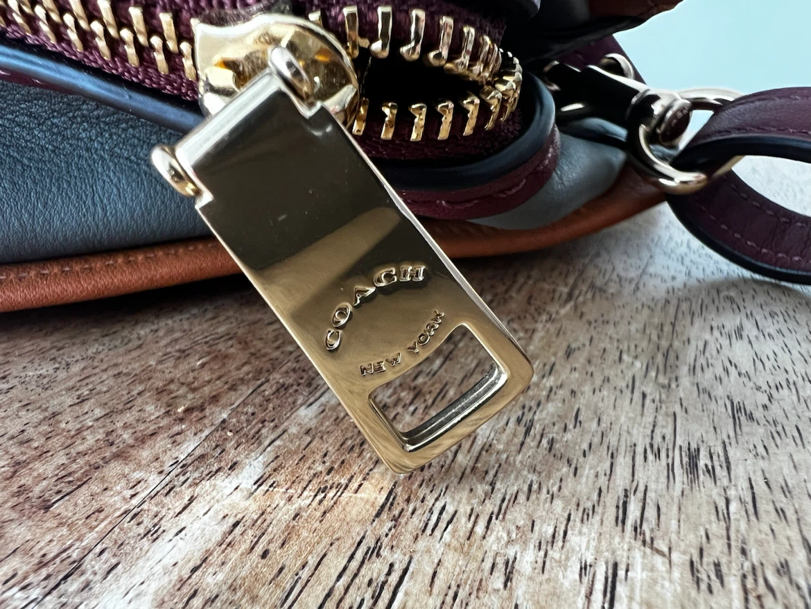Coach Leather and Suede Colourblock Satchel Handbag - photo 4