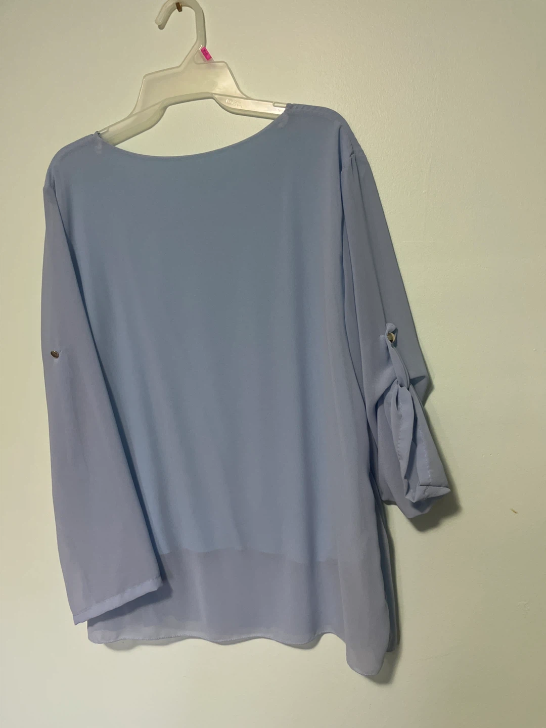 Blue Pleated Blouse - photo 2