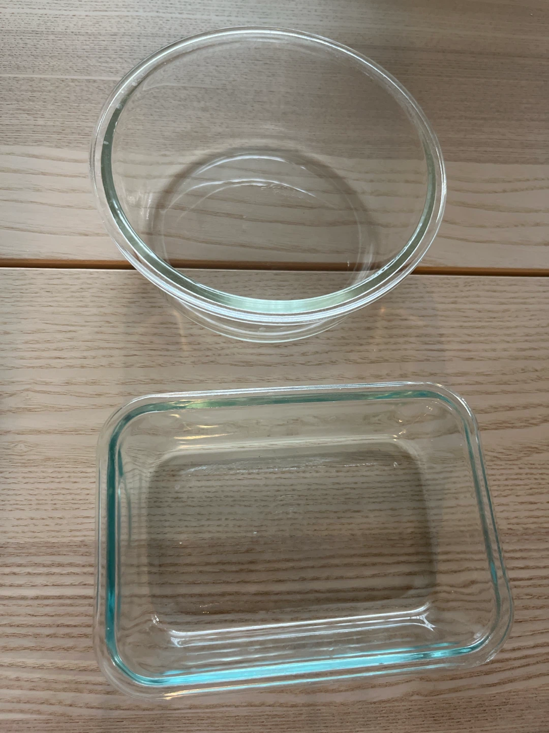 Free Glass Baking Dish and Bowl (no lids)