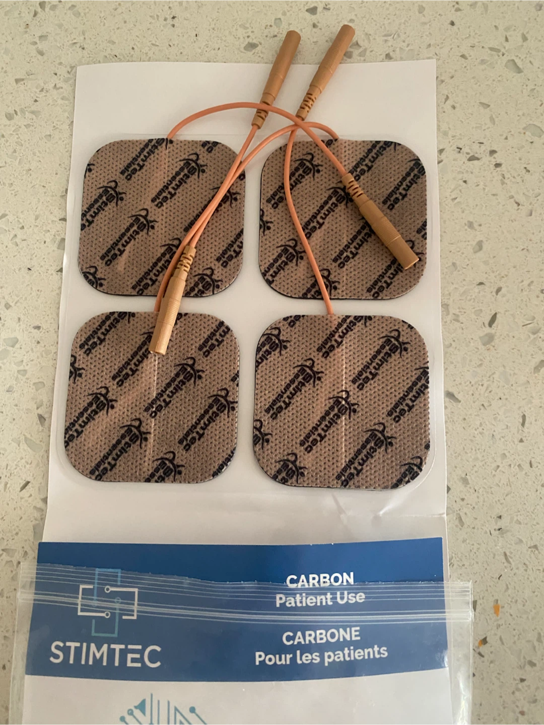 Stimtec Carbon Electrodes 2" Square - 4 Pack