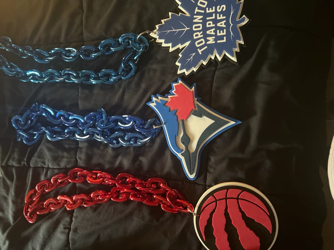 Toronto Maple Leafs, Blue Jays & Raptors Fan Gear Lot