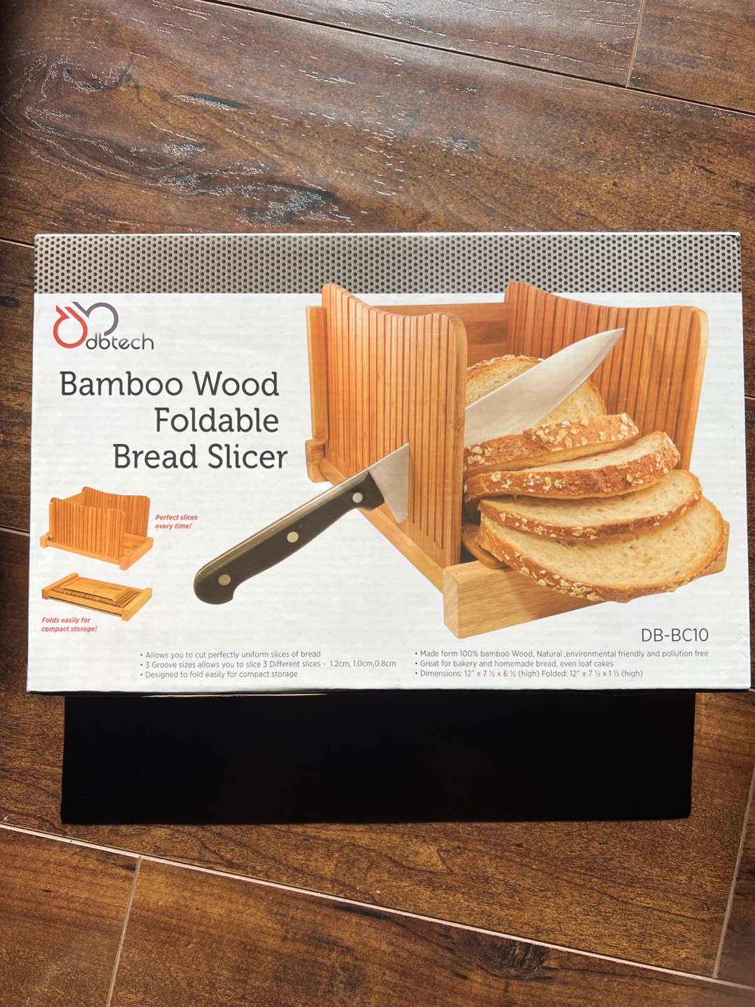 Dbtech Bamboo Wood Foldable Bread Slicer DB-BC10