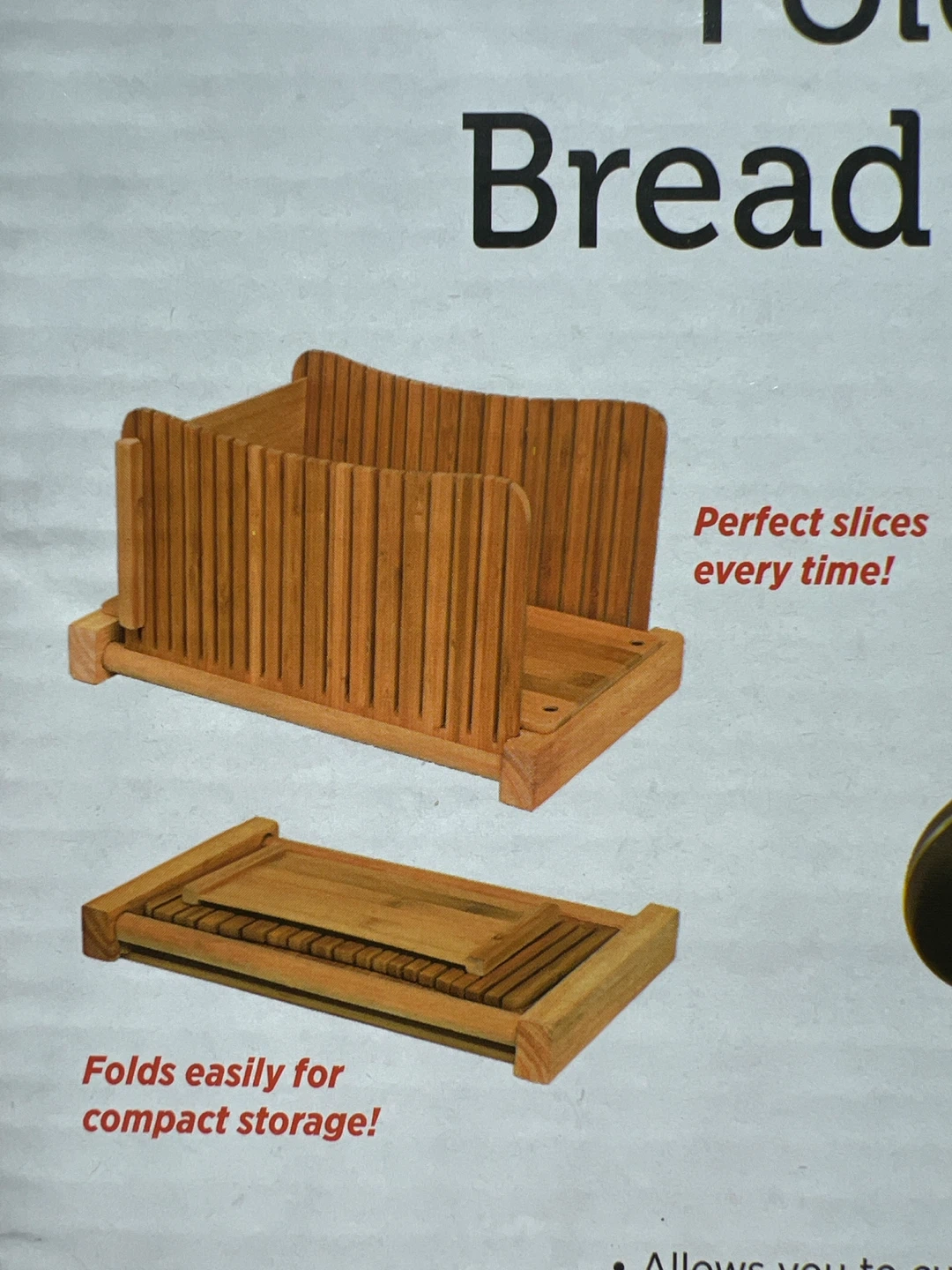 Dbtech Bamboo Wood Foldable Bread Slicer DB-BC10 - photo 4