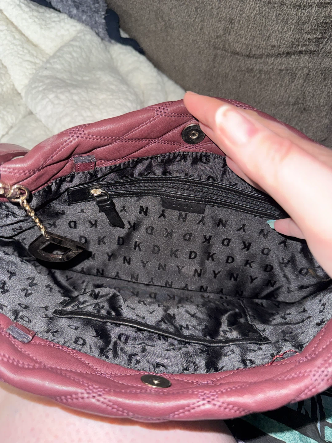 DKNY Quilted Satchel Handbag - photo 4