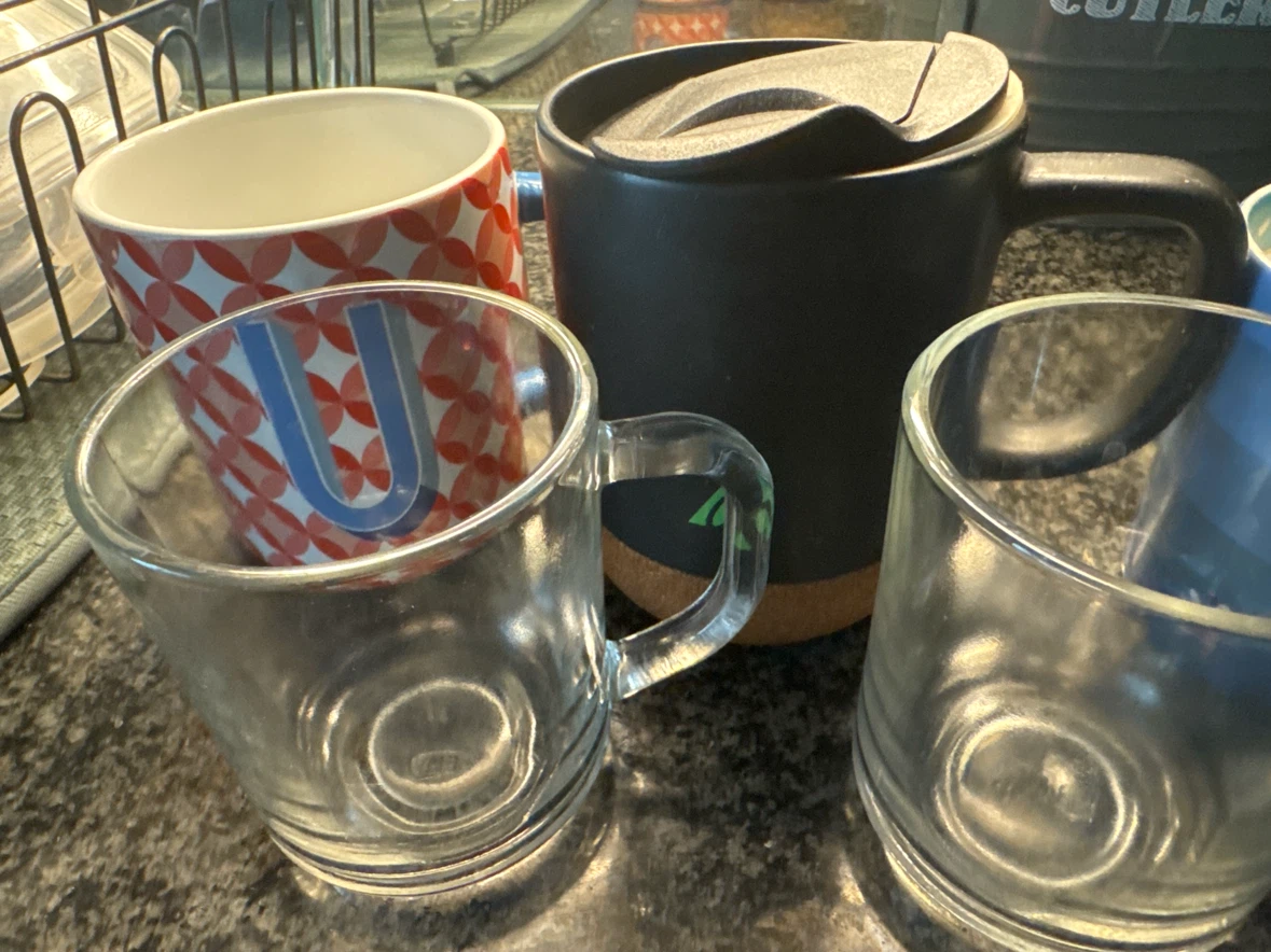 Assorted Mugs and Travel Tumbler