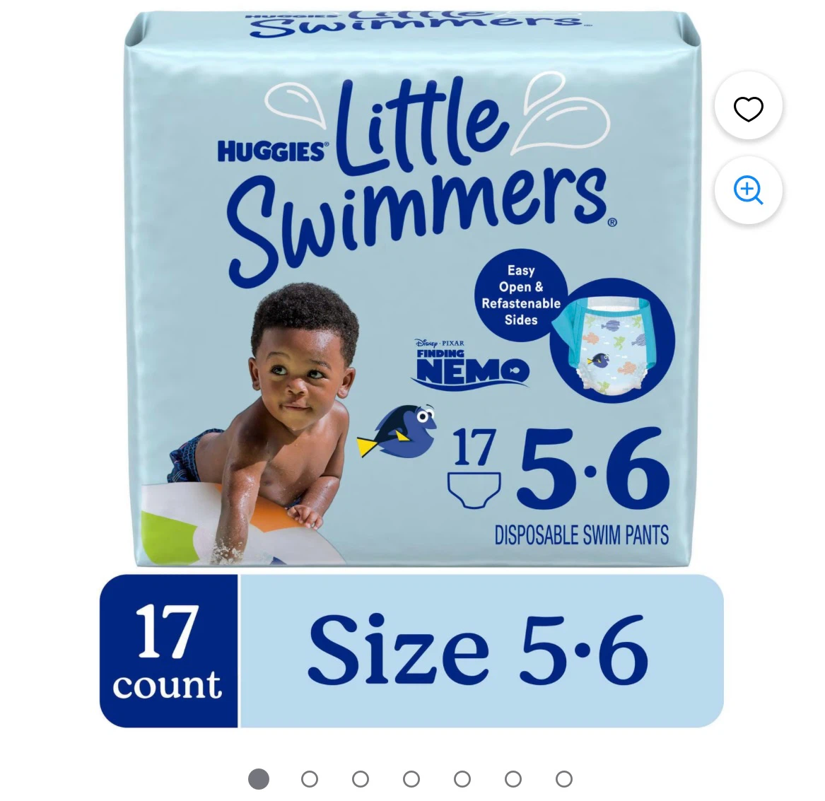 Huggies Little Swimmers Size 5-6 Disposable Swim Pants, 17 Count