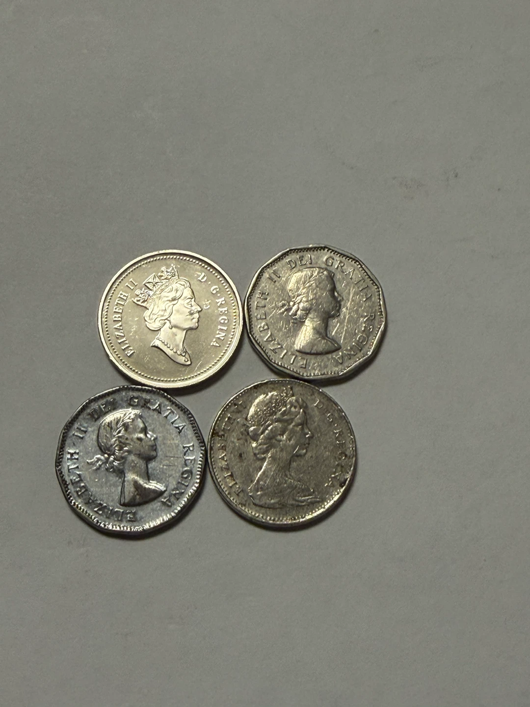 Collection of 4 Canadian 5 Cent Coins - photo 2
