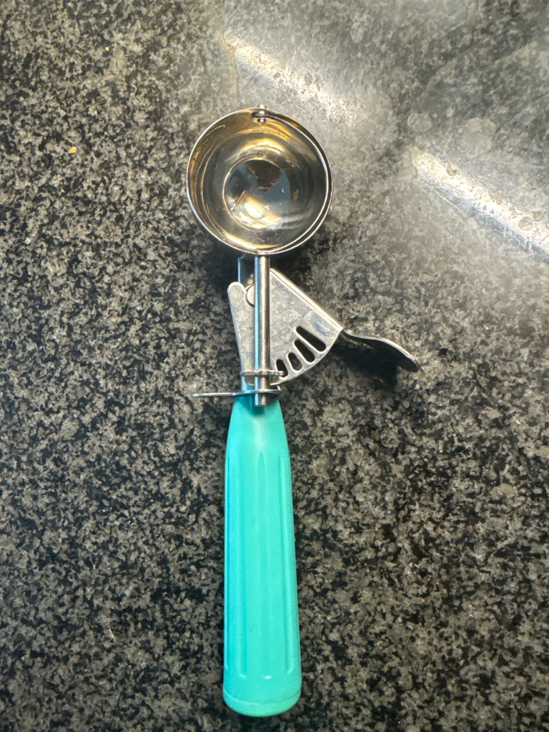 Ice Cream Scoop with Teal Handle