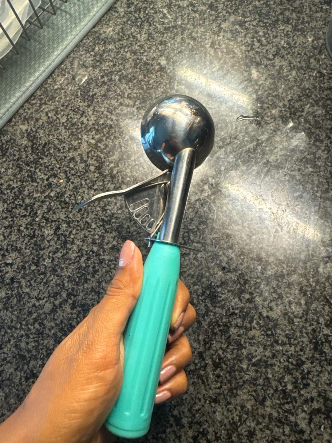 Ice Cream Scoop with Teal Handle - photo 2