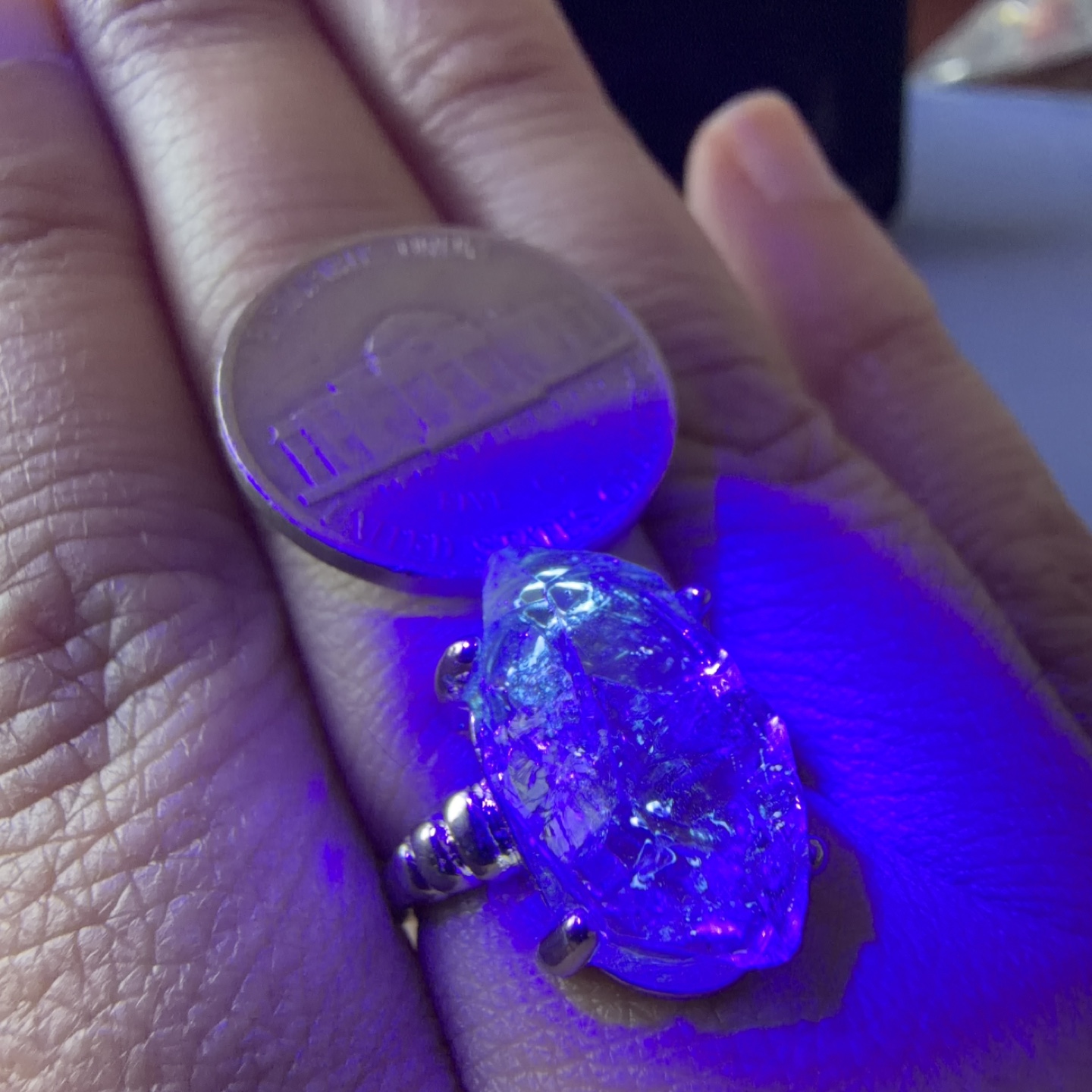 Herkimer Quartz Crystal Ring - photo 4