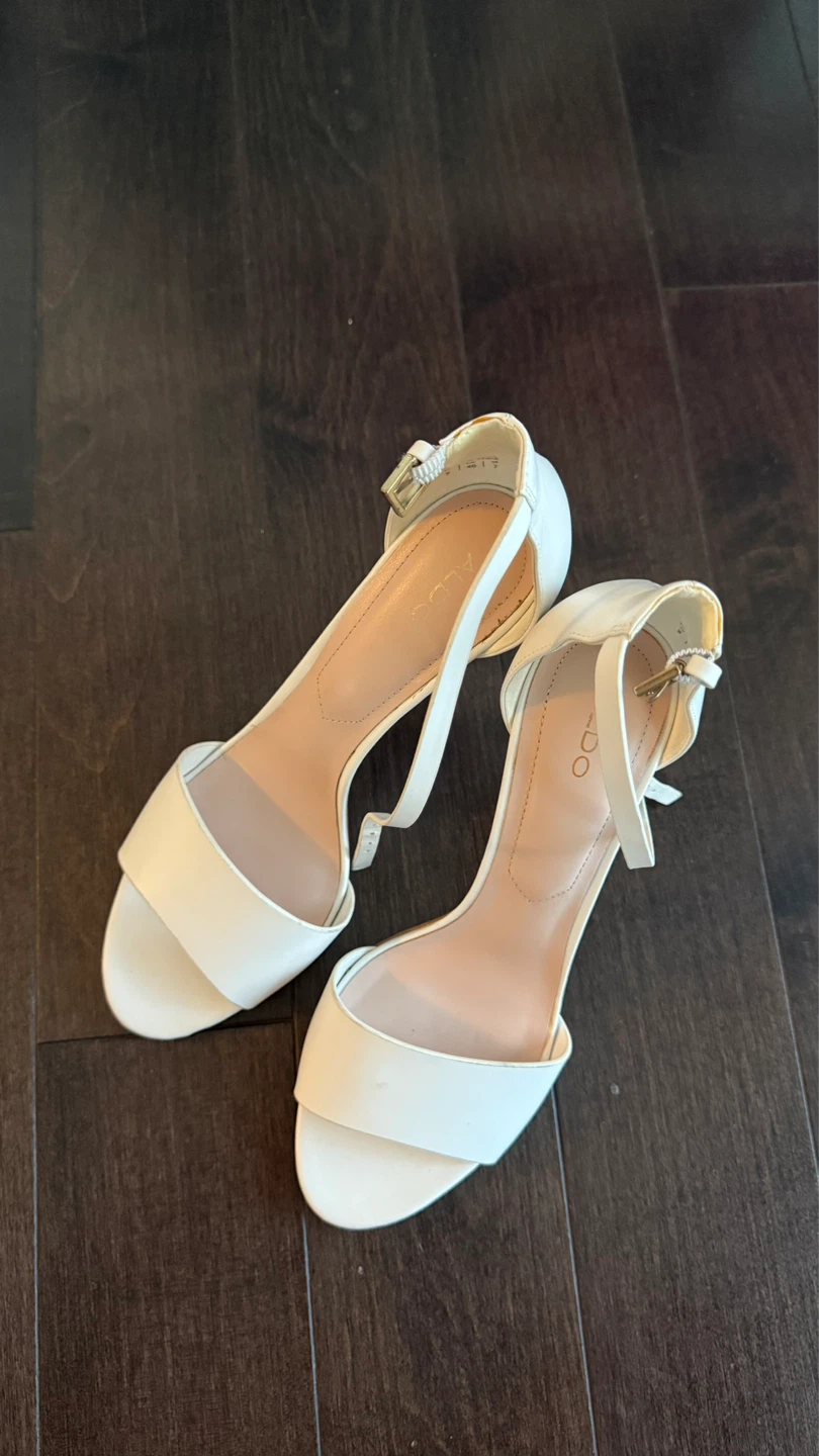 White ALDO Heeled Sandals