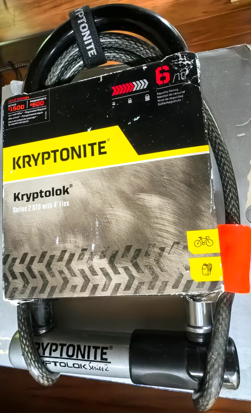 Brand New in box bicycle lock- Kryptonite