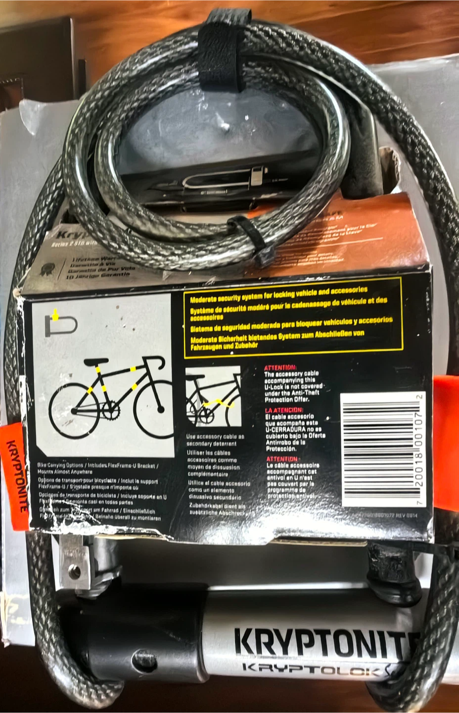 Brand New in box bicycle lock- Kryptonite - photo 2