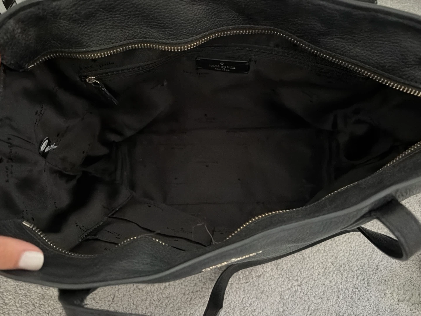 Kate Spade Black Leather Tote Bag - photo 3