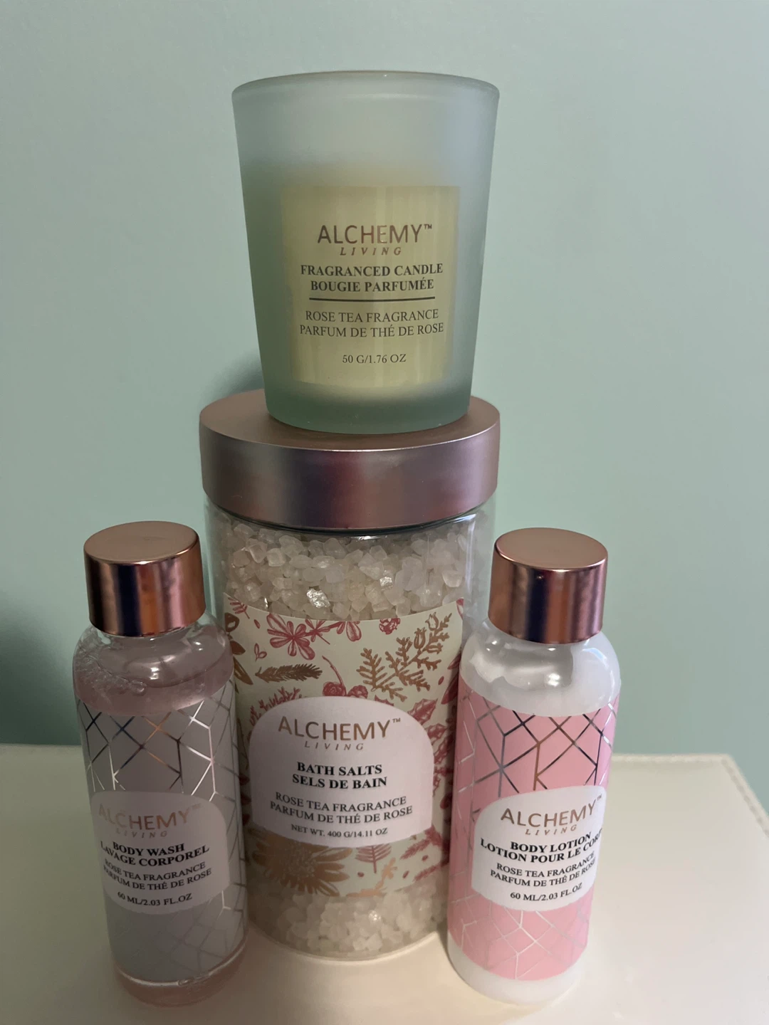 Alchemy Living Rose Tea Fragrance Bath Set