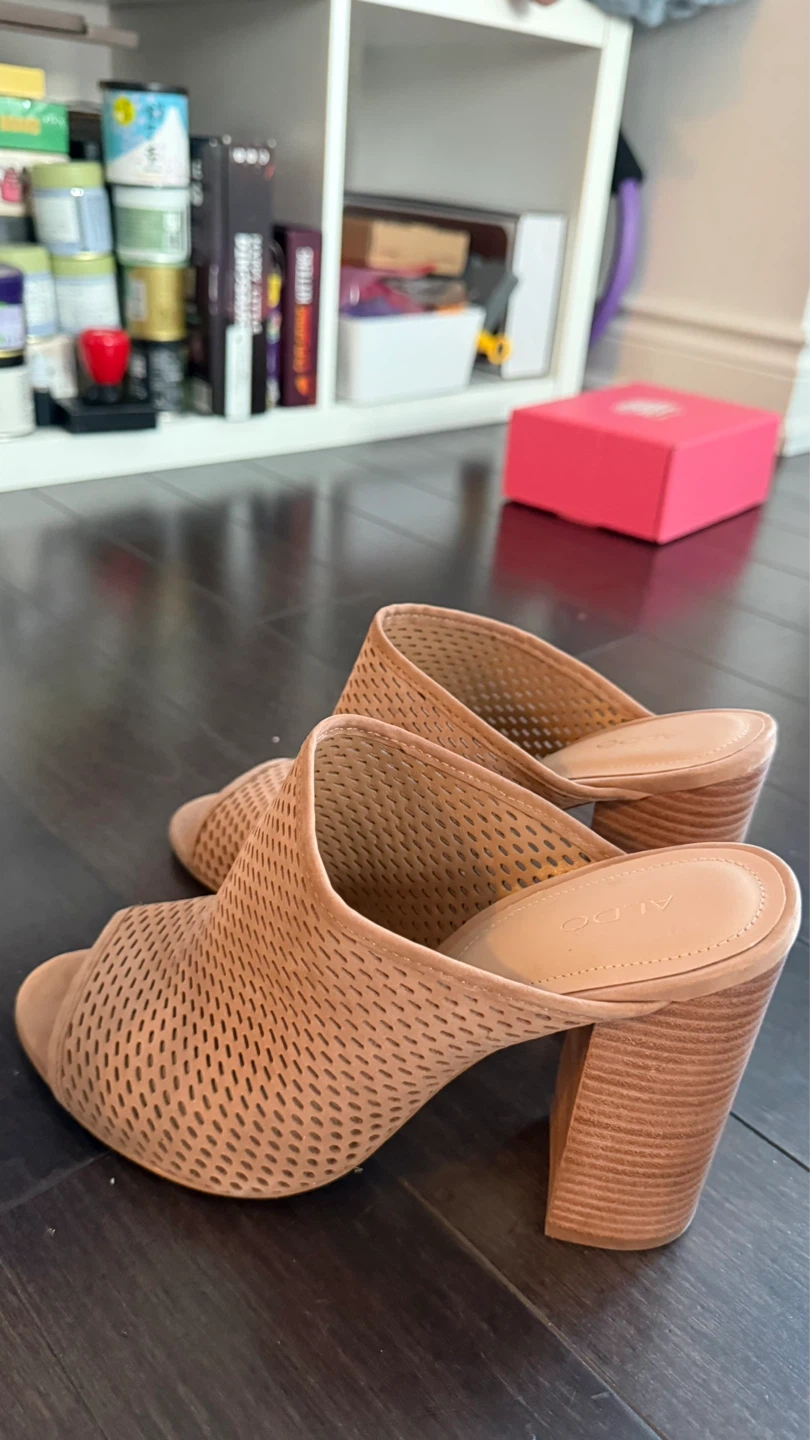 ALDO Women's Perforated Heeled Mules - photo 2