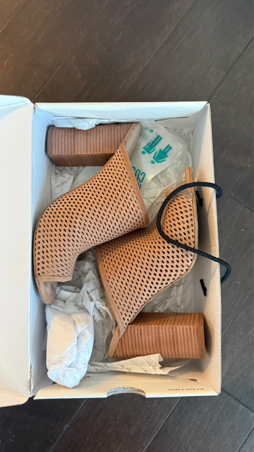 ALDO Women's Perforated Heeled Mules