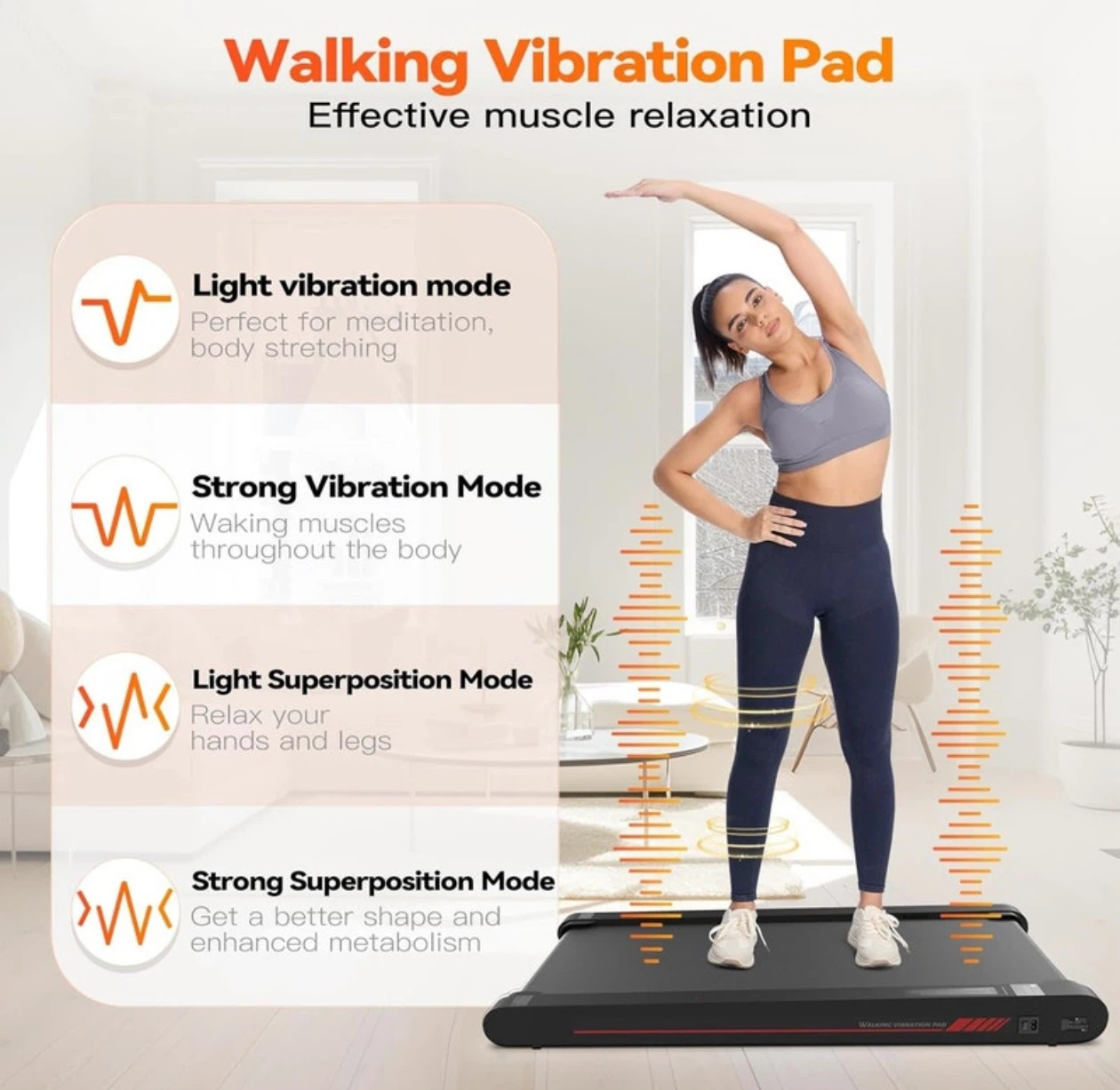 Sperax 4 in 1 Walking Vibration Pad Treadmill - photo 4