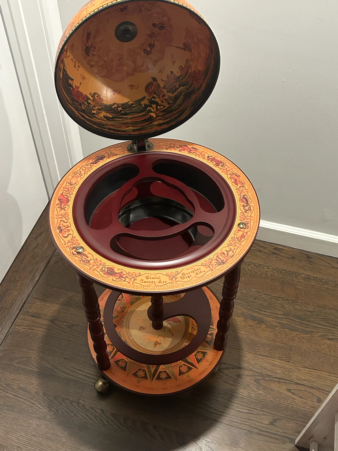 Vintage Globe Bar Cart - photo 2
