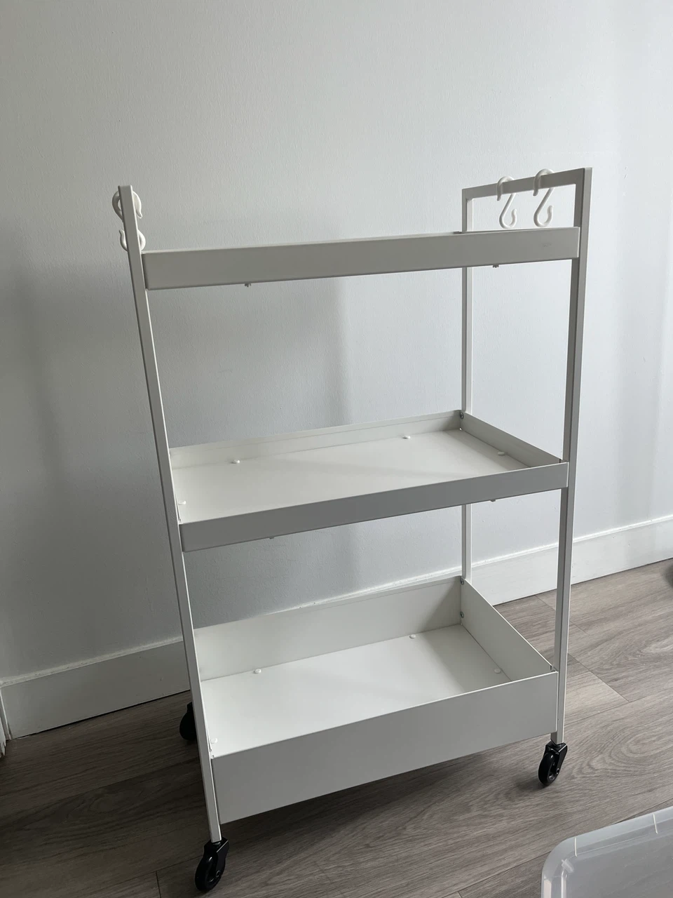 IKEA White Rolling Cart trolley - photo 2