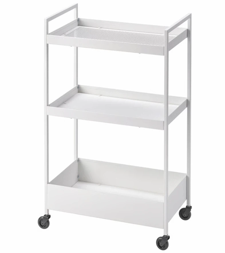 IKEA White Rolling Cart trolley - photo 3