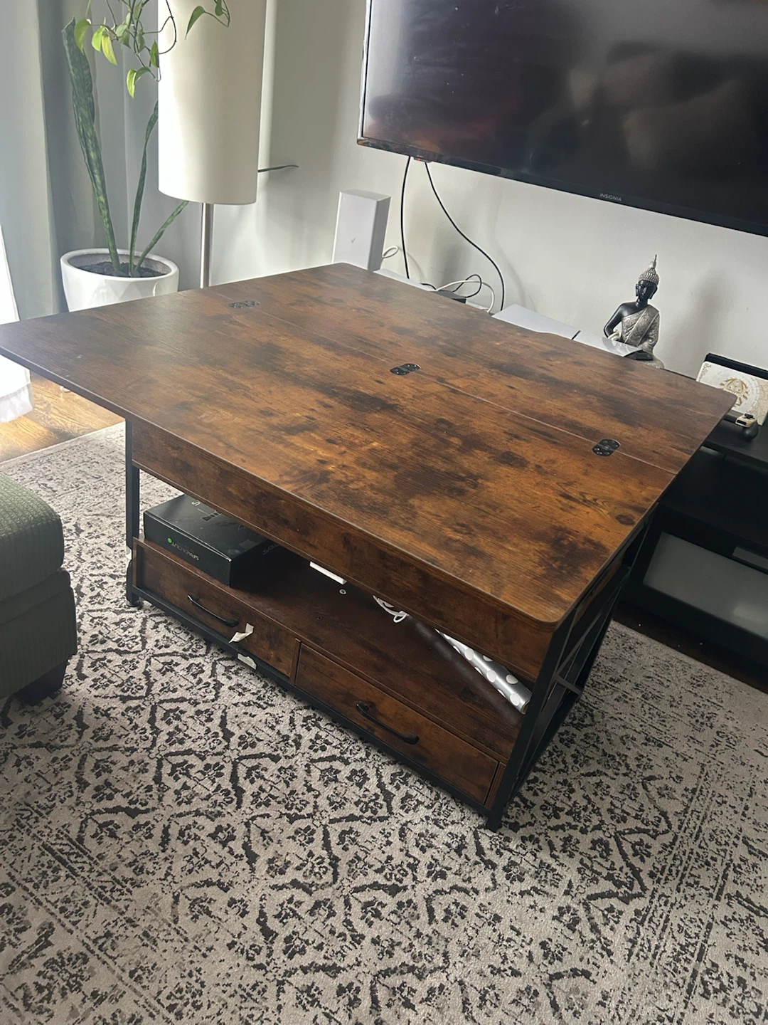 Lift Top Coffee Table with Storage - photo 3
