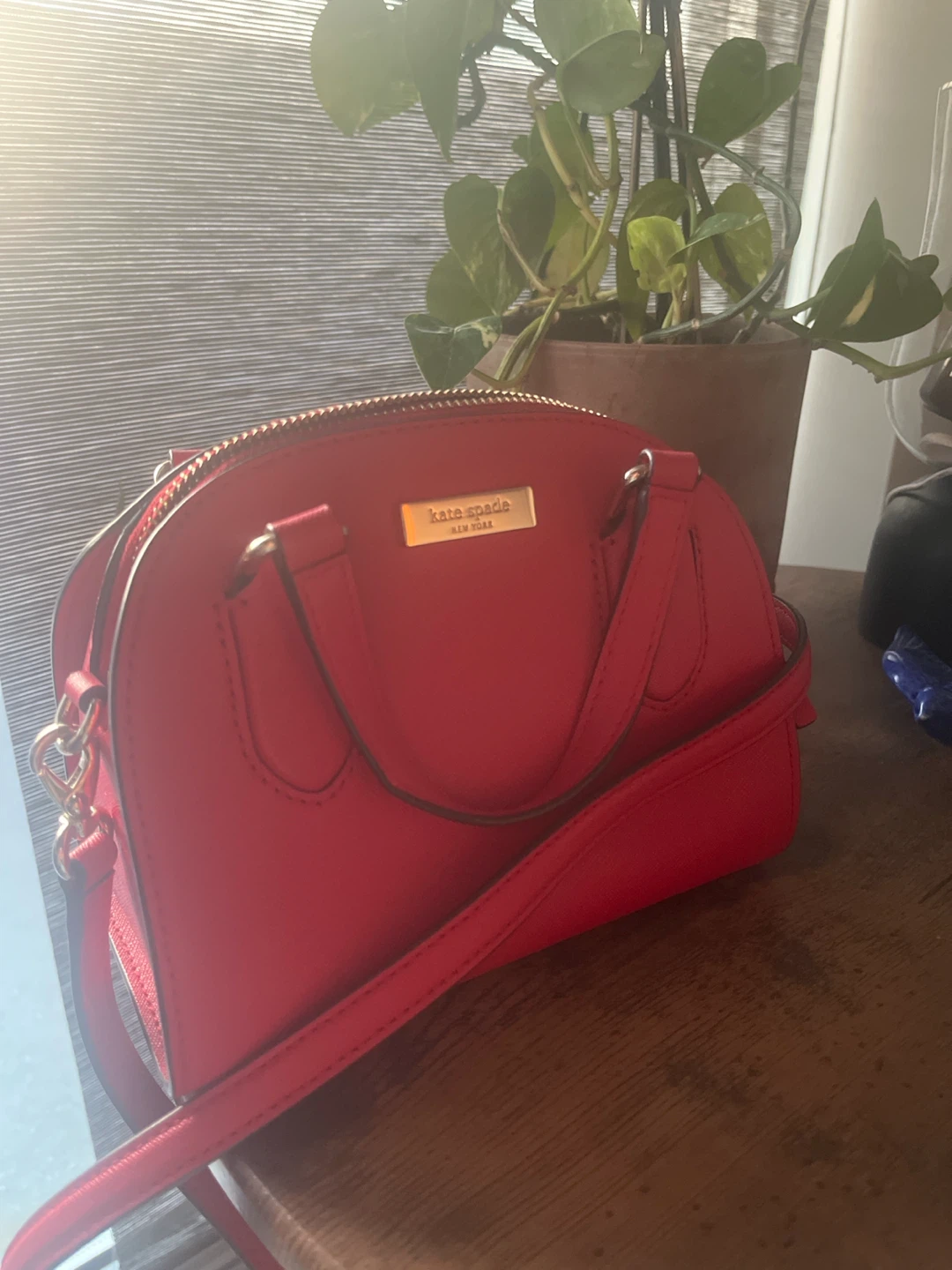 Kate Spade Red Dome Satchel Handbag - photo 3