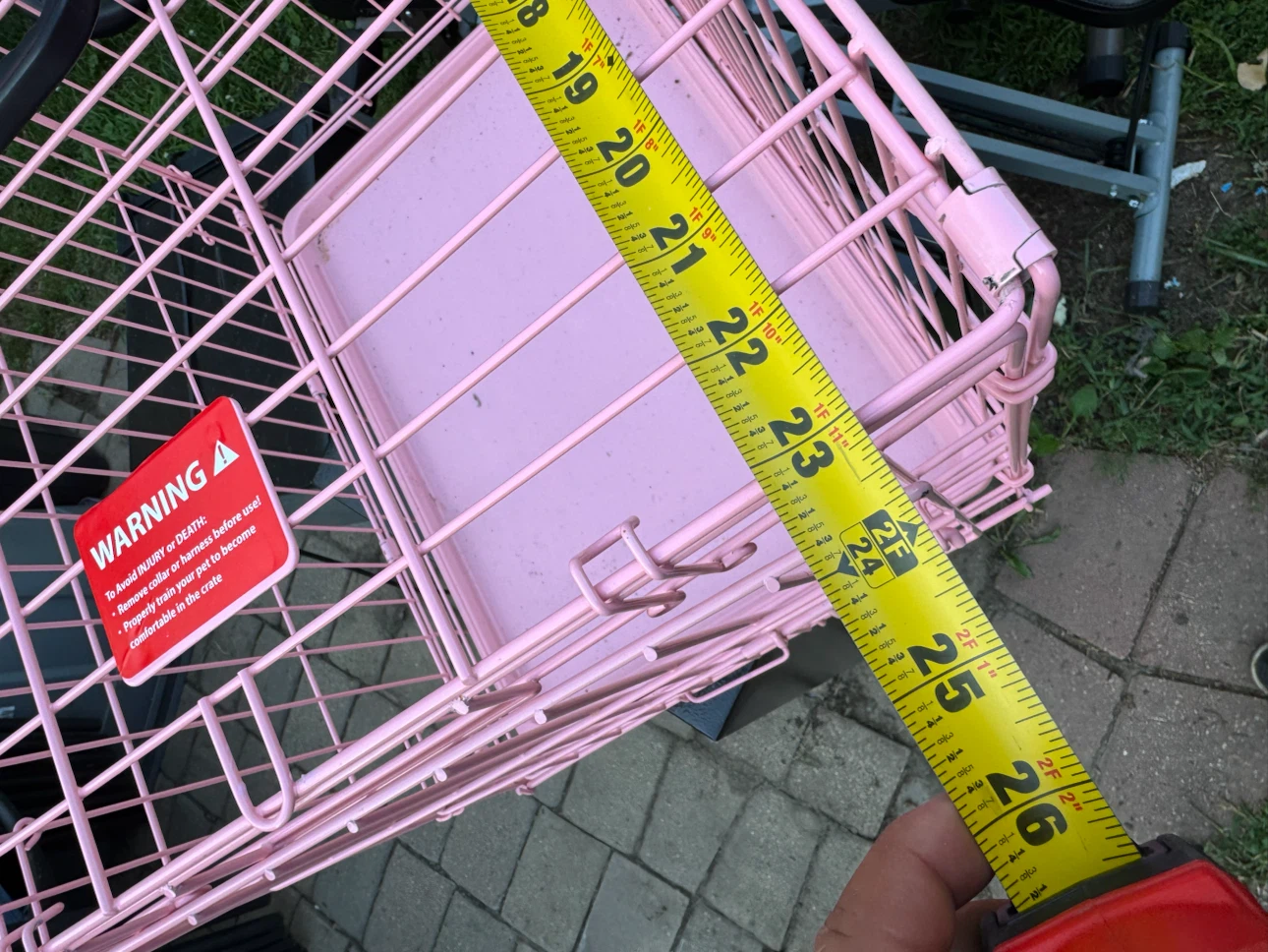 Pink Wire Dog Crate - photo 4