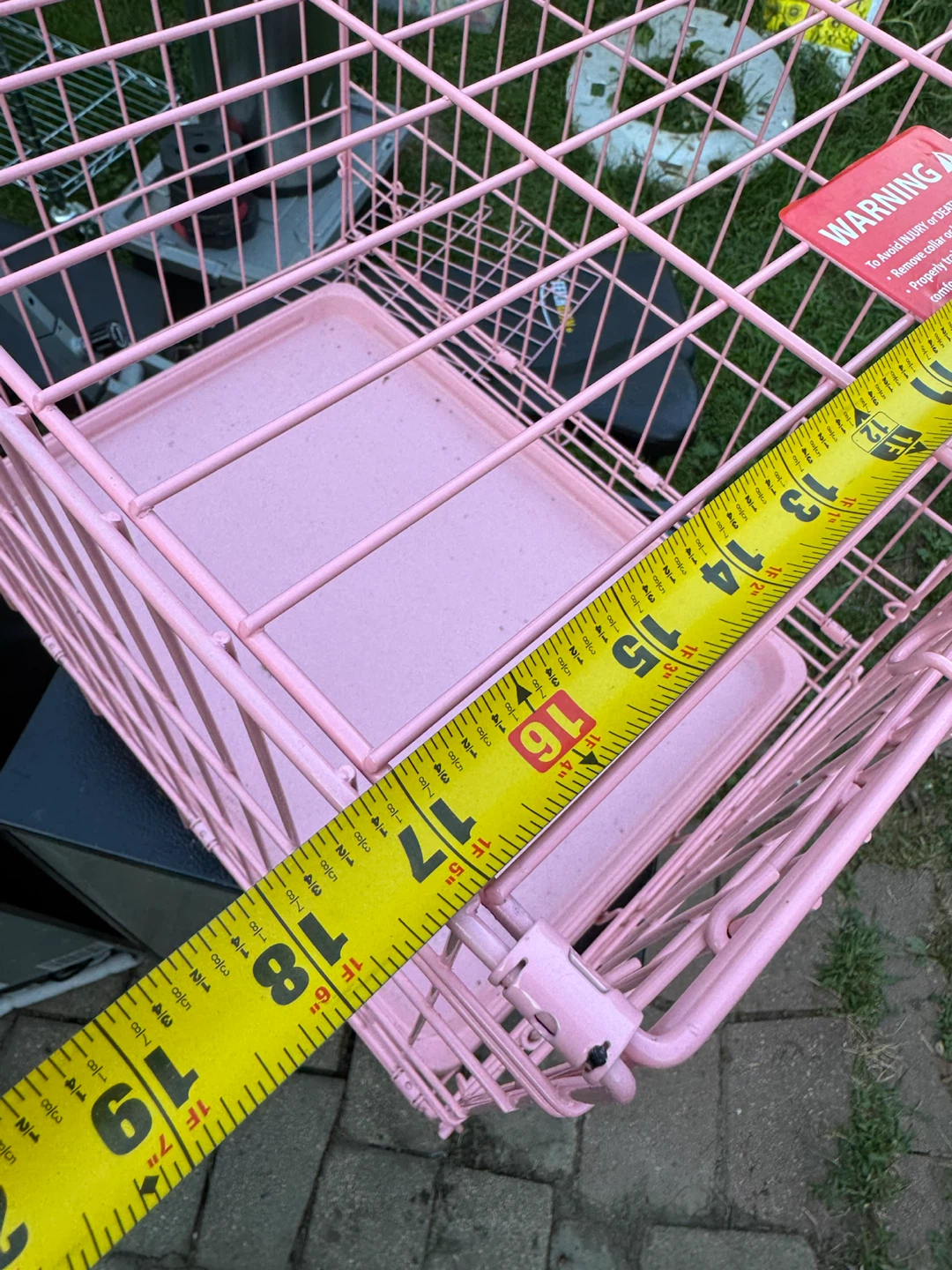 Pink Wire Dog Crate - photo 5